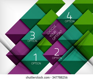 Vector square abstract background. Infographic design concept