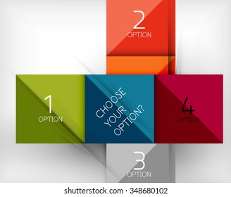 Vector square abstract background. Infographic design concept