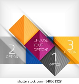 Vector square abstract background. Infographic design concept