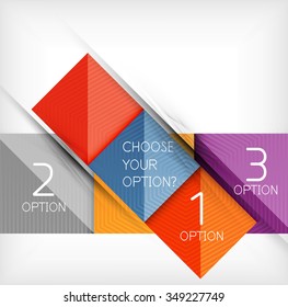 Vector square abstract background. Infographic design concept