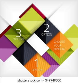 Vector square abstract background. Infographic design concept