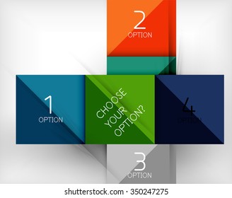 Vector square abstract background. Infographic design concept