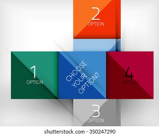 Vector square abstract background. Infographic design concept