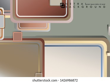 Vector square background overlaps with stone and brick colors