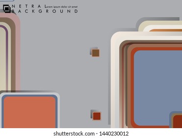 Vector square background overlaps with stone and brick colors