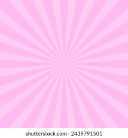 Vector square background pink sunburst.
