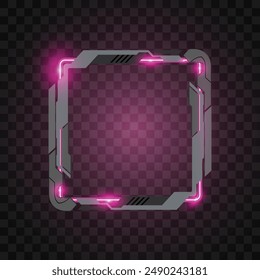 Vector of square banner design. Square border. Square frame.