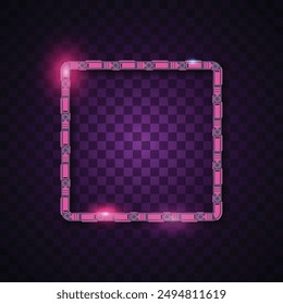 Vector of square banner. Simple banner. Futuristic banner. Square banner.