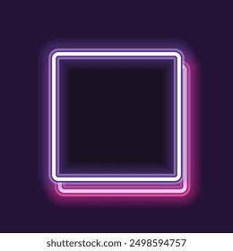 Vector de Anuncio cuadrado. Un simple Anuncio. Anuncio futurista.