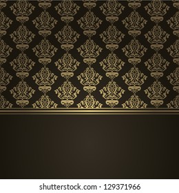 Vector square brown luxury background