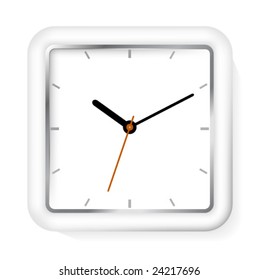 Vector Square Clock