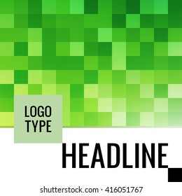 Vector square cover background design. Colorful cover template.