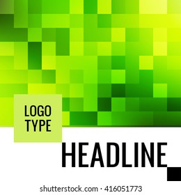 Vector square cover background design. Colorful cover template.