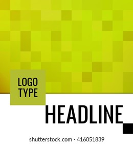 Vector square cover background design. Colorful cover template.