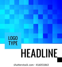 Vector square cover background design. Colorful cover template.