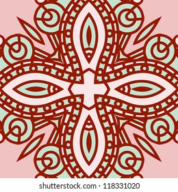 Vector square decorative design element