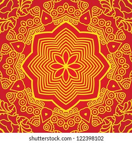 Vector square decorative design element