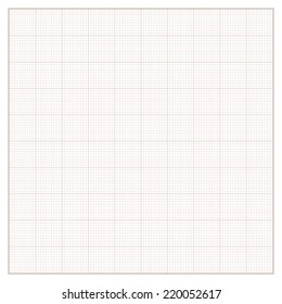 Vector Square Engineering Graph Paper With 10 Metric Divisions