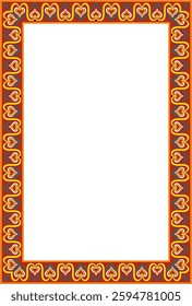 Vector square european colored ornament. Rectangular pattern, circle, ring of the Middle Ages. Revival border. Decorations of palaces and churches.
