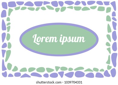 vector square frame or border isolated on white