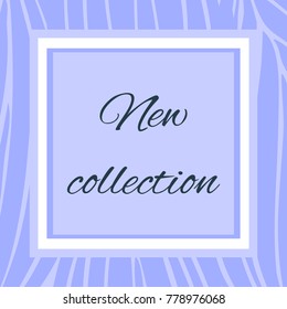 
Vector square frame in trendy color. New collection banner. Vector summer vintage square frame