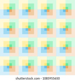 vector square grid seamless pattern