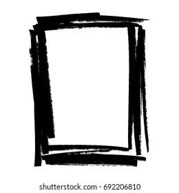 vector square grunge frame