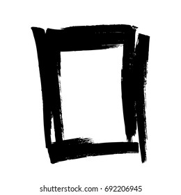 vector square grunge frame