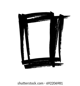 vector square grunge frame