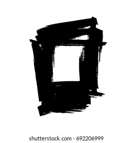vector square grunge frame