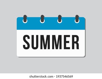 Página de iconos de la plaza del vector meses de verano - junio, julio, agosto. Signo vectorial del vector de temporada. Fecha del domingo, lunes, martes, miércoles, jueves, viernes, sábado. Lista de tareas pendientes de verano.