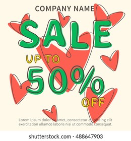 Vector square instagram web banner. Creative template for advertising banner. Graphic design for social media. Sale layout for e-commerce and promotion. Square marketing template for shopping.
