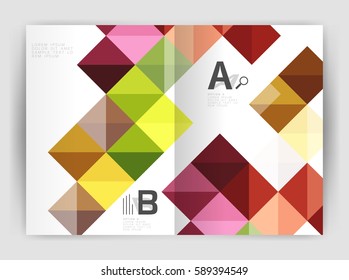 Vector square leaflet, business a4 print template. Vector template background for print workflow layout, diagram, number options or web design banner
