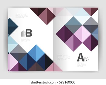 Vector square leaflet, business a4 print template. Vector template background for print workflow layout, diagram, number options or web design banner