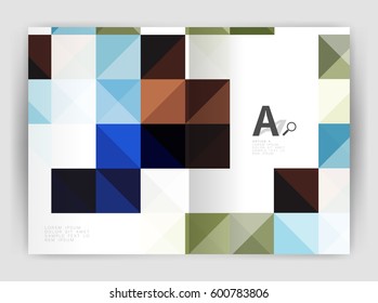 Vector square leaflet, business a4 print template. Vector template background for print workflow layout, diagram, number options or web design banner