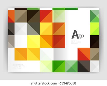 Vector square leaflet, business a4 print template. Vector template background for print workflow layout, diagram, number options or web design banner