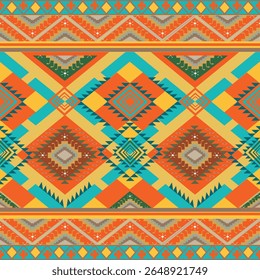 Vector square national Indian patterns. National ethnic ornaments, borders, frames. colored decorations of the peoples of South America, Maya, Inca, Aztecs Pro Vector