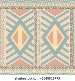 Vector square national  patterns. National ethnic ornaments, borders, frames. colored decorations of the peoples of South America, Maya, Inca, Aztecs Pro Vector