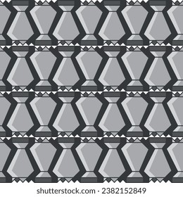 Vector square seamless sport gray tournament trophy with crown pattern.