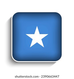 Vector Square Somalia Flag Icon