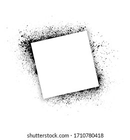 Vector Square Spray Frame Texture Illustration Eps.10