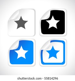 vector square stickers