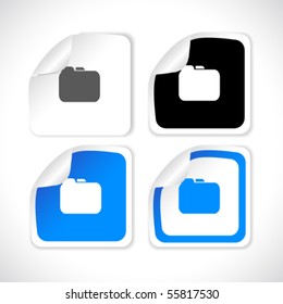 vector square stickers