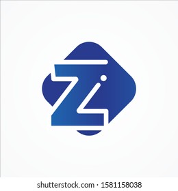 Vector square symbol letter Z design minimalist. Z letter for your best business symbol. Vector illustration EPS.8 EPS.10