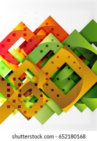 Vector square template background design