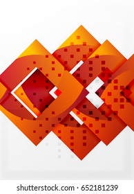 Vector square template background design