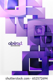 Vector square template background design