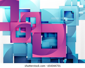 Vector square template background design