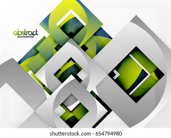 Vector square template background design