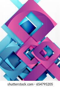 Vector square template background design